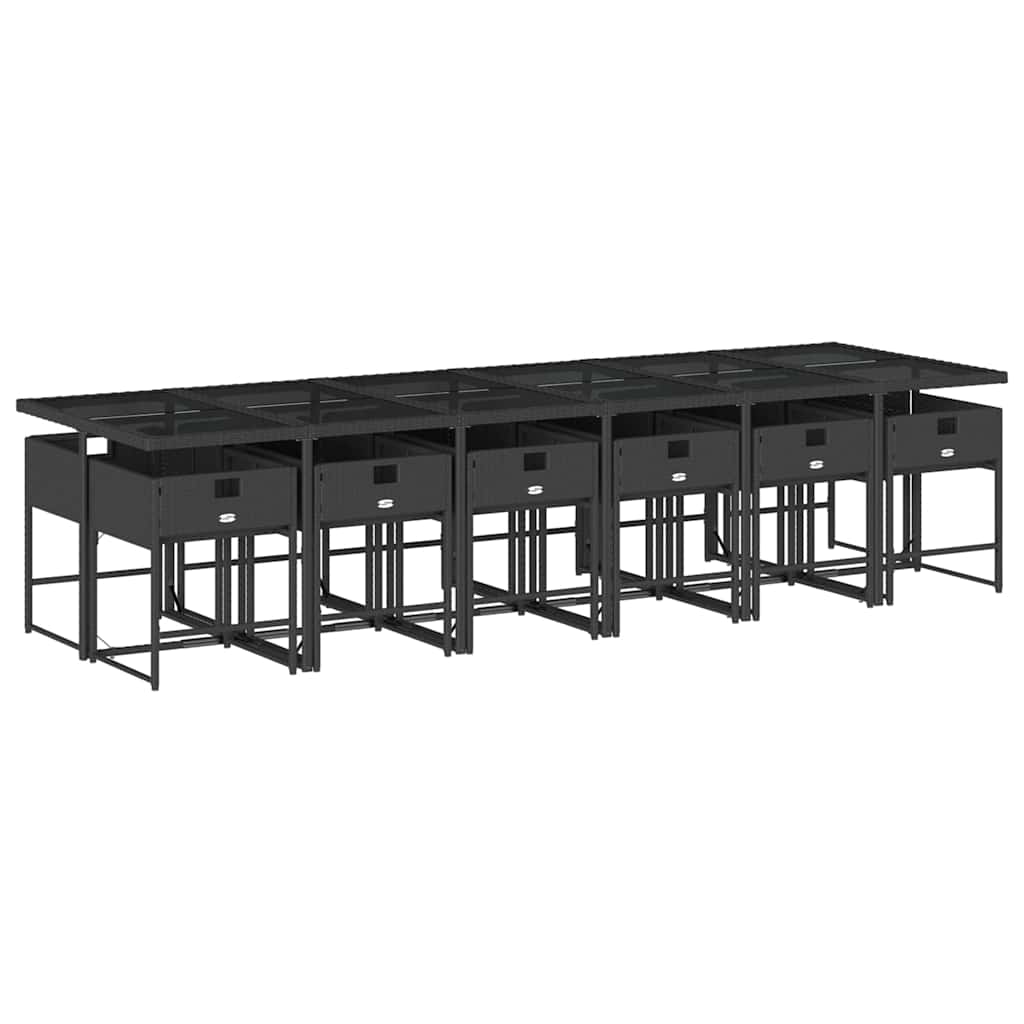 vidaXL Garden Dining Set | Black