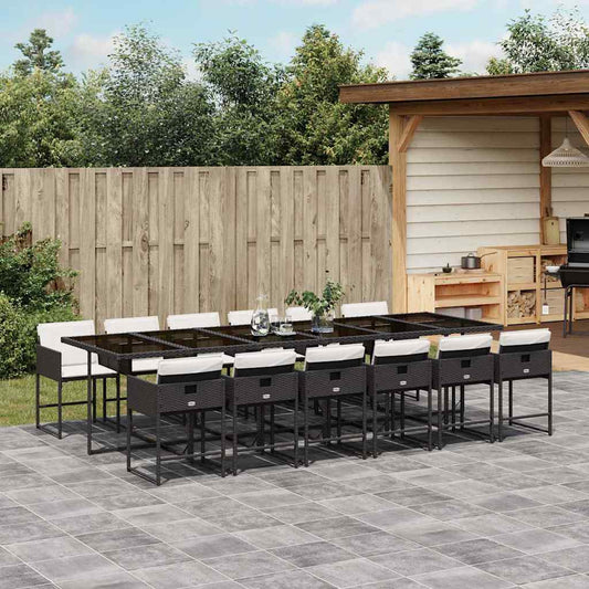 vidaXL Garden Dining Set | Black