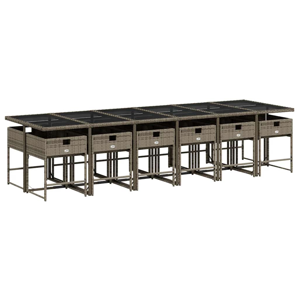 vidaXL Garden Dining Set | Grey, Dark Grey