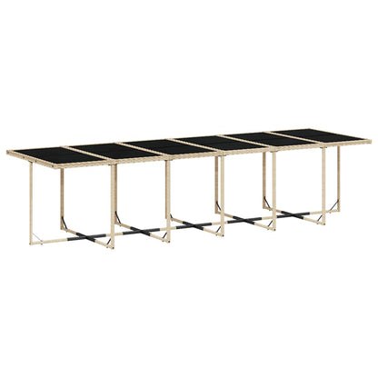 vidaXL Garden Dining Set | Beige, Cream white, Black