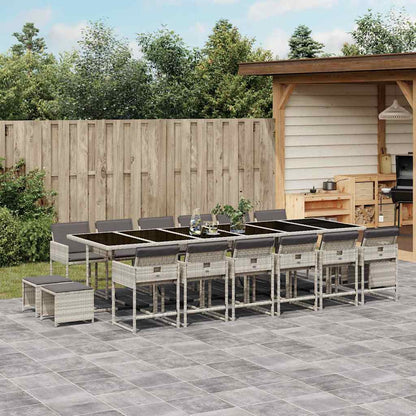 vidaXL Garden Dining Set | Light Grey, Anthracite, Black