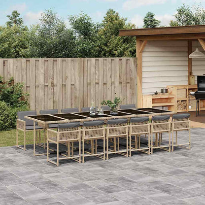 vidaXL Garden Dining Set | Mix Beige