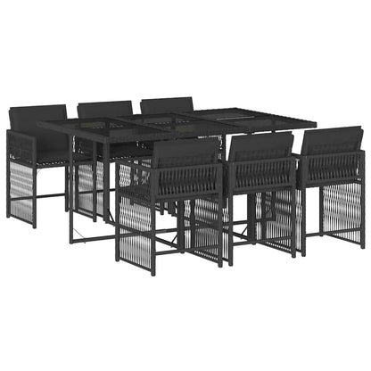 vidaXL Garden Dining Set | Black