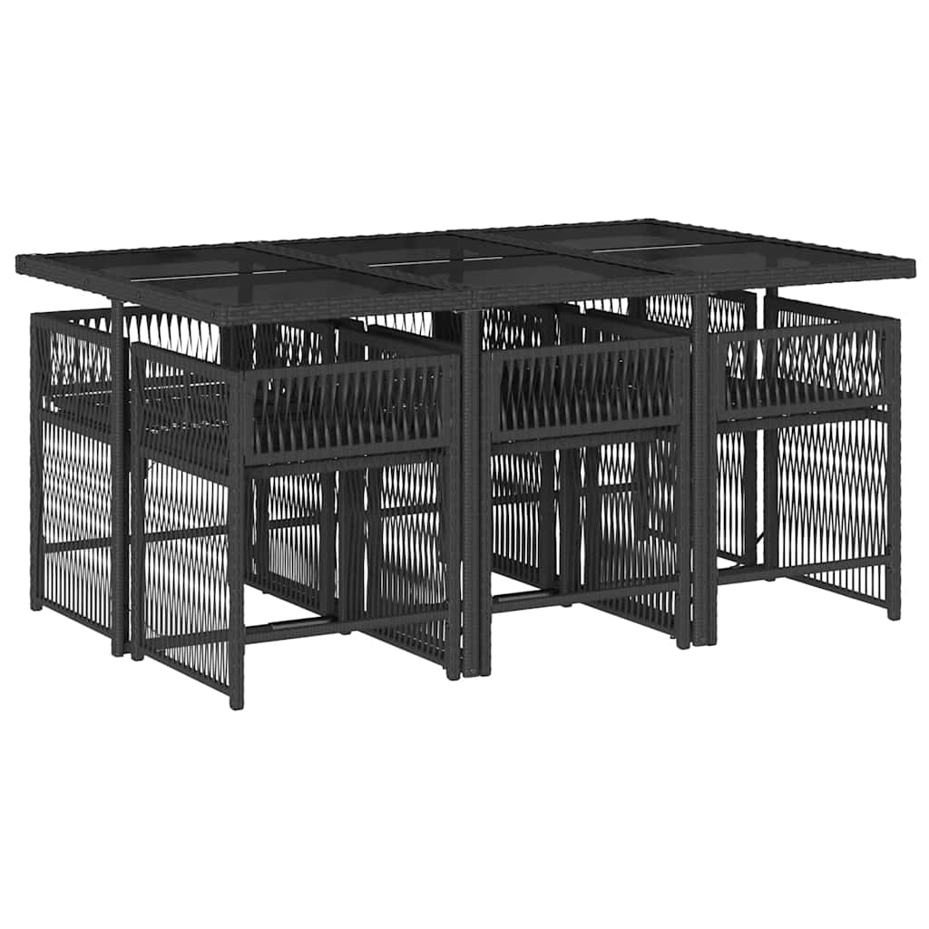 vidaXL Garden Dining Set | Black