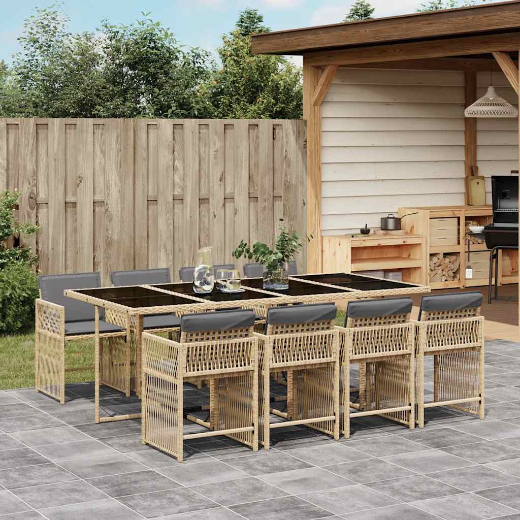 vidaXL Garden Dining Set | Mix Beige