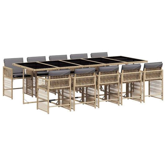 vidaXL Garden Dining Set | Mix Beige