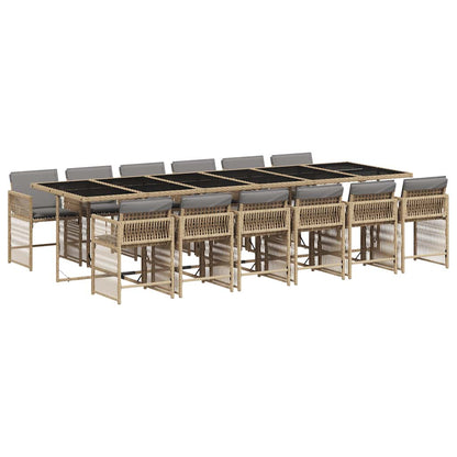 vidaXL Garden Dining Set | Mix beige, Light grey