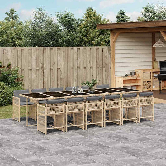 vidaXL Garden Dining Set | Mix beige, Light grey