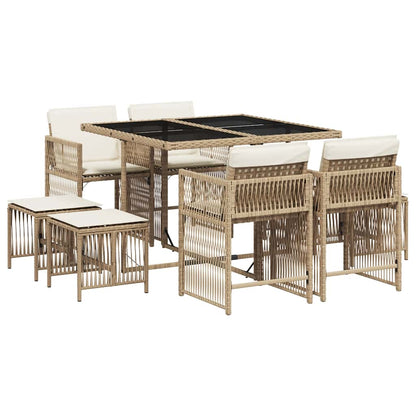 vidaXL Garden Dining Set | Beige, Cream White