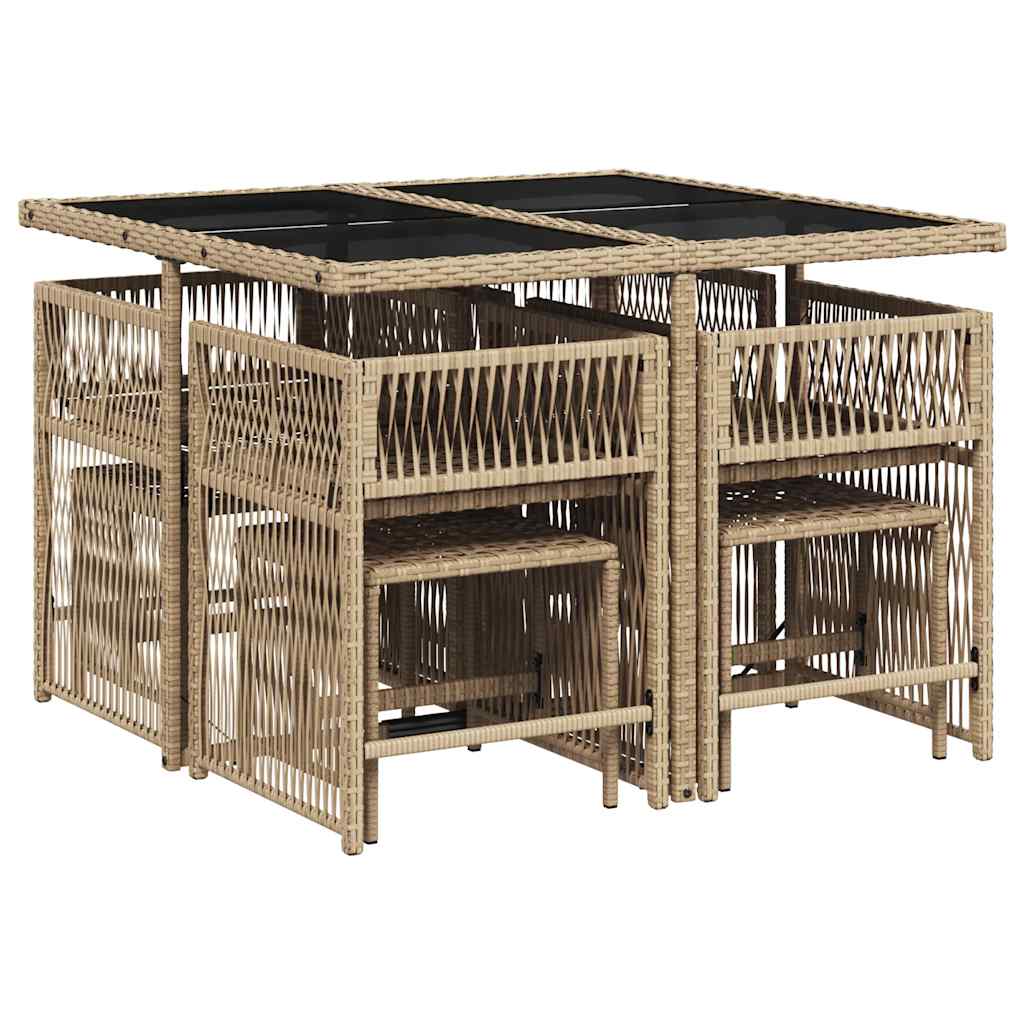 vidaXL Garden Dining Set | Beige, Cream White
