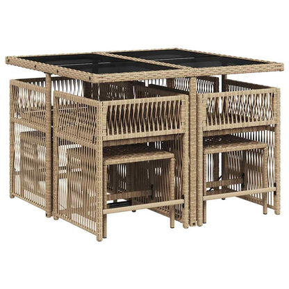 vidaXL Garden Dining Set | Beige, Cream White