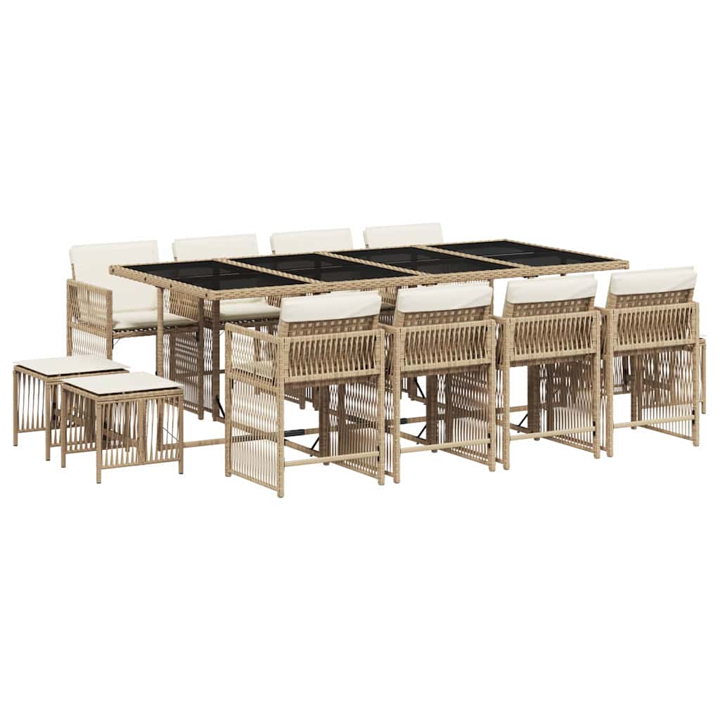 vidaXL Garden Dining Set | Beige, Cream White