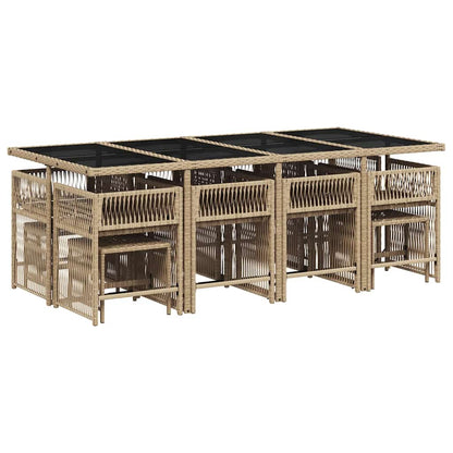 vidaXL Garden Dining Set | Beige, Cream White