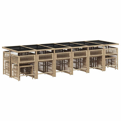 vidaXL Garden Dining Set | Beige, Cream White