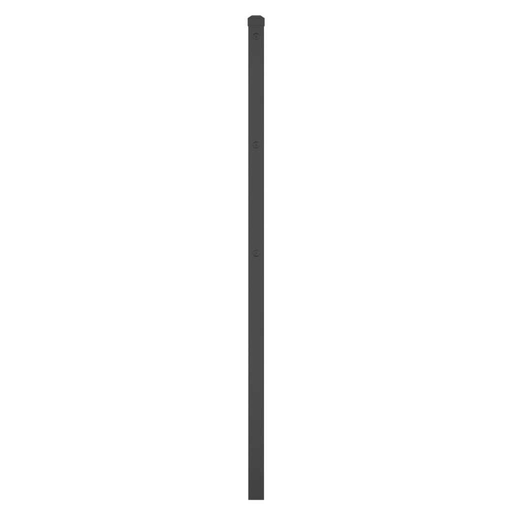 vidaXL Metal Replace Headboard Black 90 cm