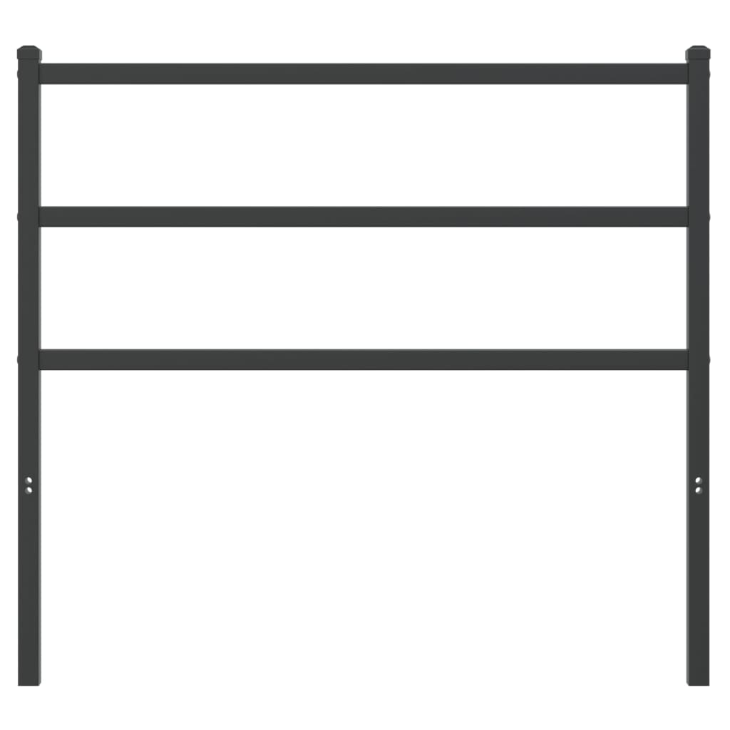 vidaXL Metal Replace Headboard Black 107 cm