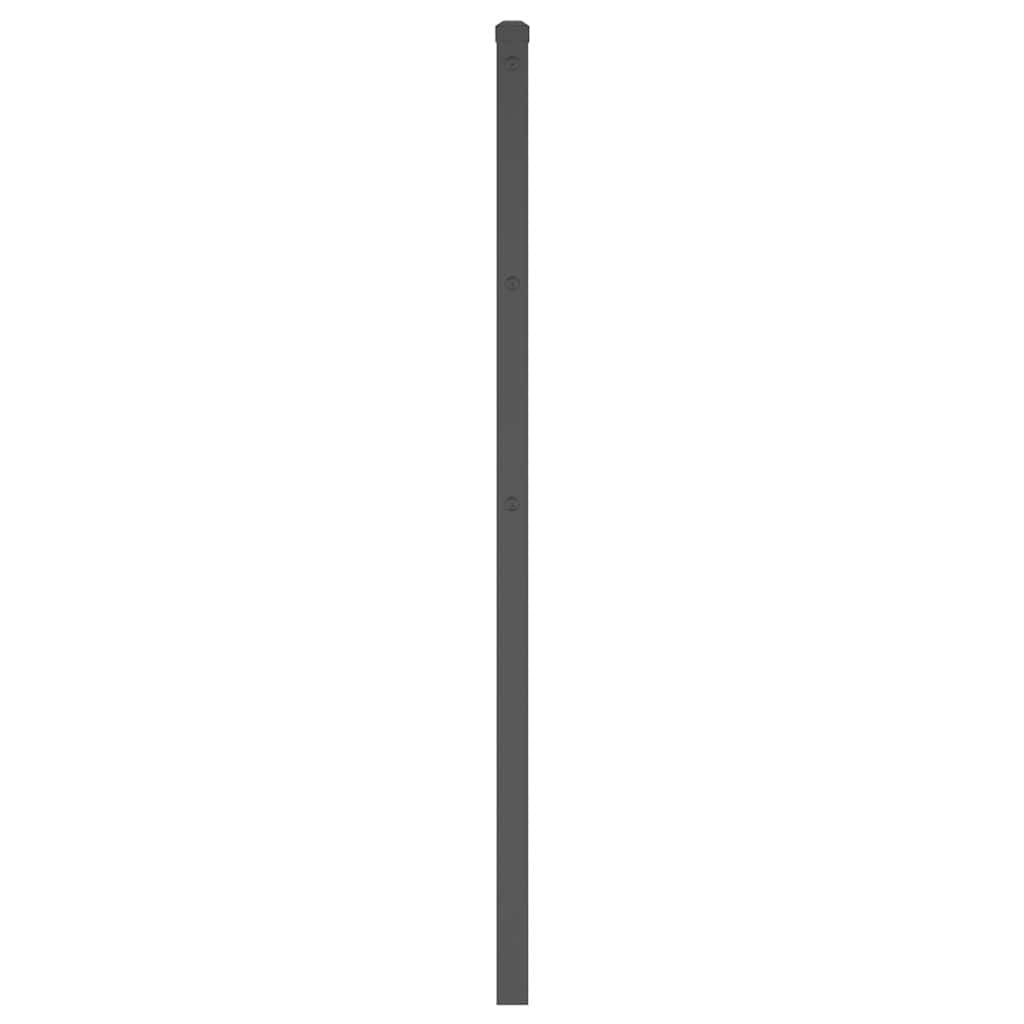 vidaXL Metal Replace Headboard Black 180 cm