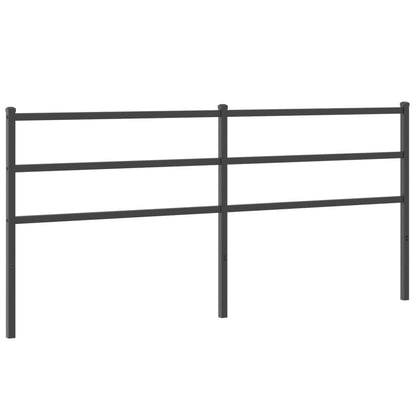 vidaXL Metal Replace Headboard Black 193 cm