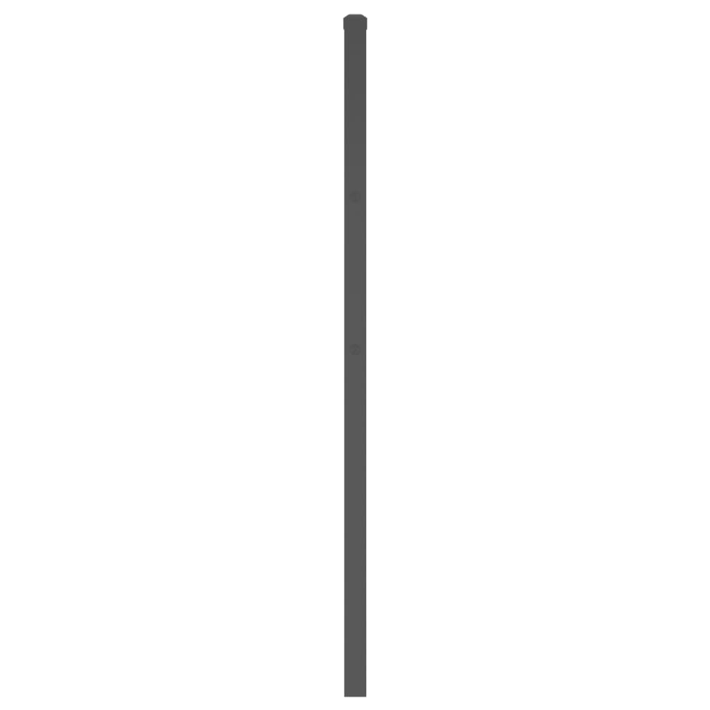 vidaXL Metal Replace Headboard Black 193 cm