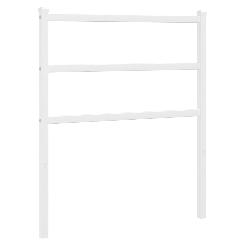 vidaXL Metal Replace Headboard White 75 cm