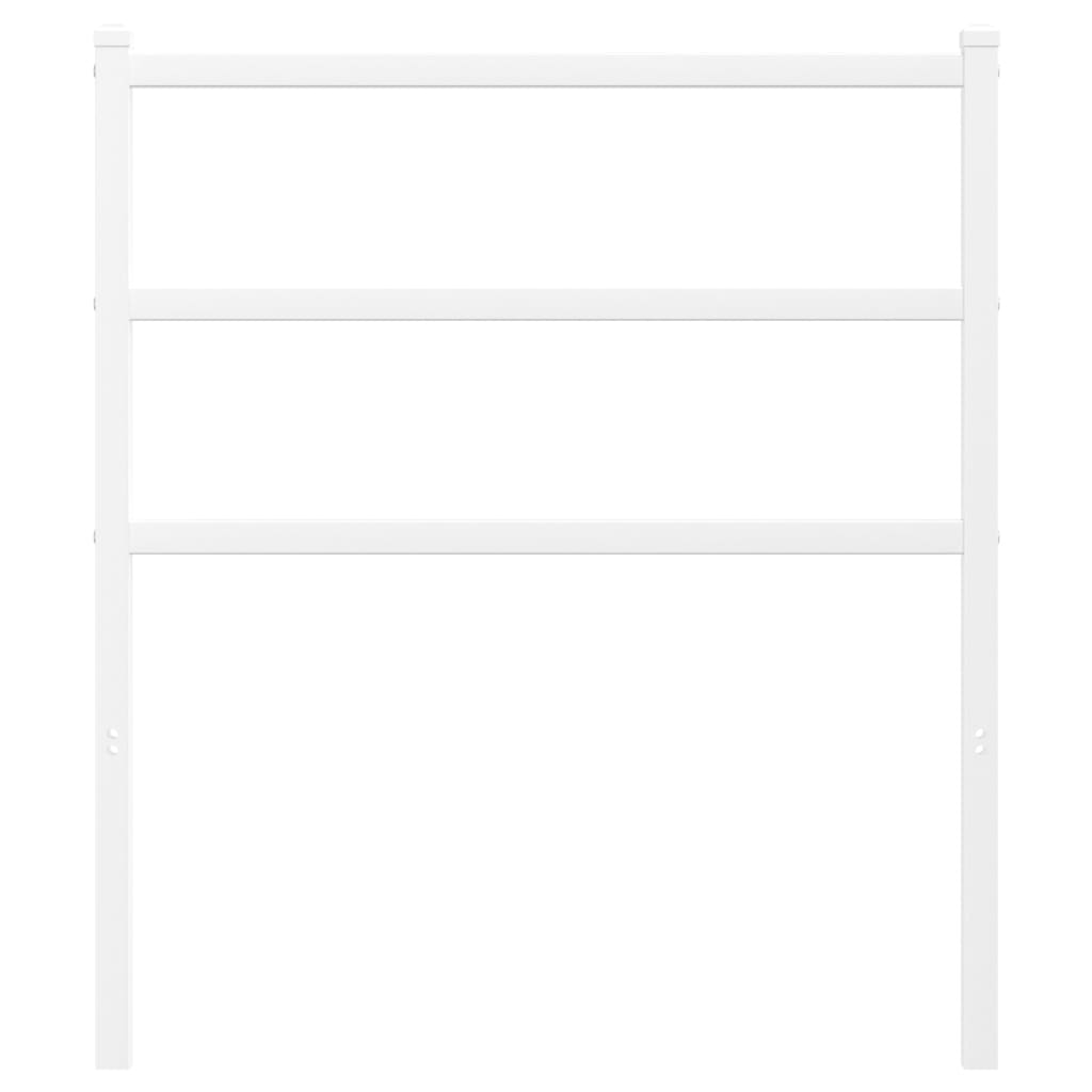 vidaXL Metal Replace Headboard White 80 cm
