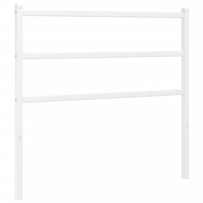 vidaXL Metal Replace Headboard White 100 cm