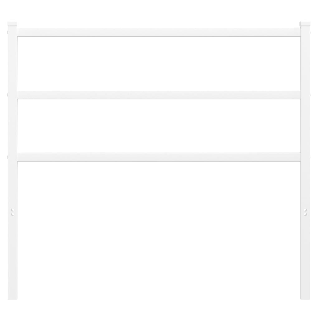 vidaXL Metal Replace Headboard White 100 cm