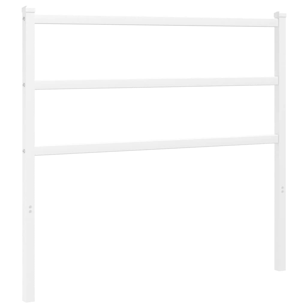 vidaXL Metal Replace Headboard White 107 cm