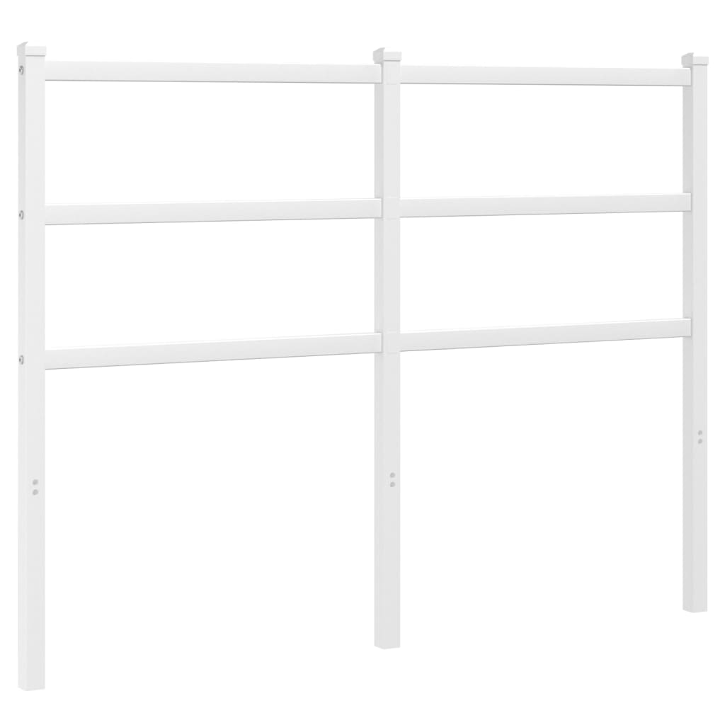 vidaXL Metal Replace Headboard White 120 cm