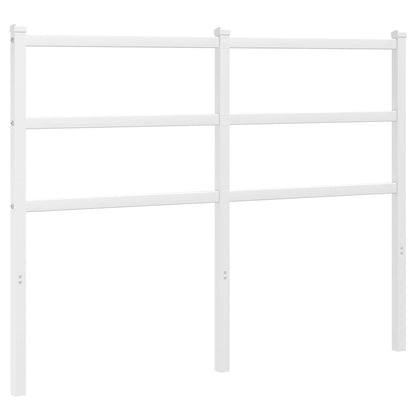 vidaXL Metal Replace Headboard White 120 cm