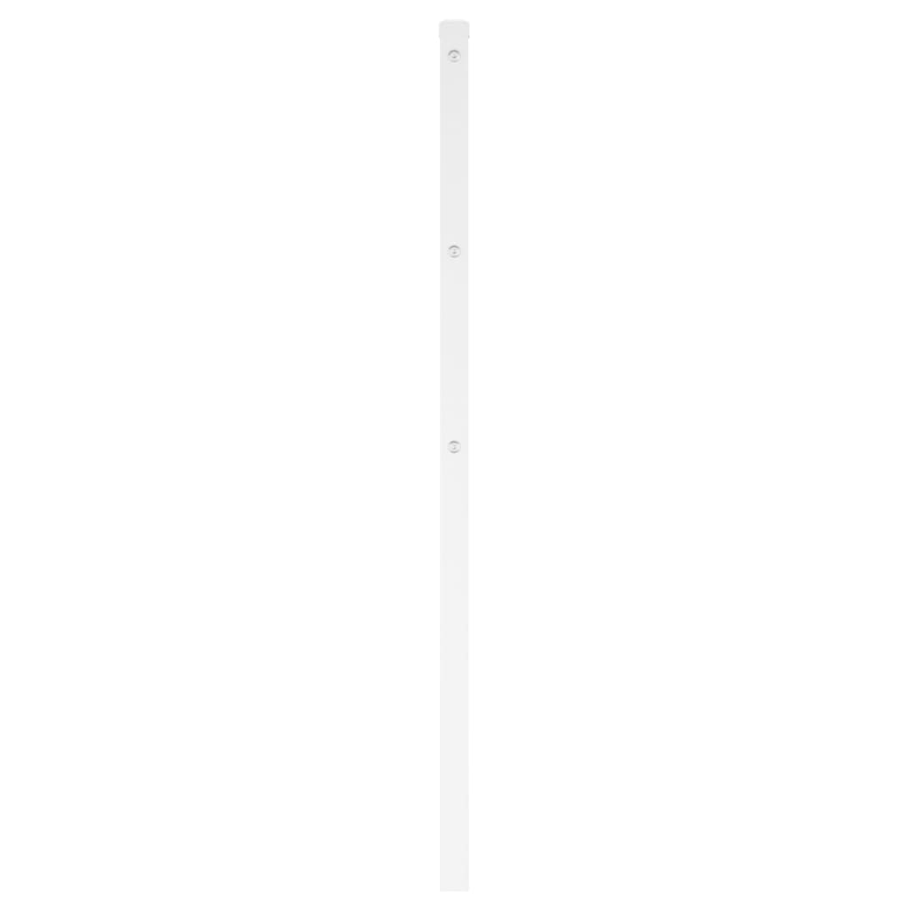vidaXL Metal Replace Headboard White 120 cm