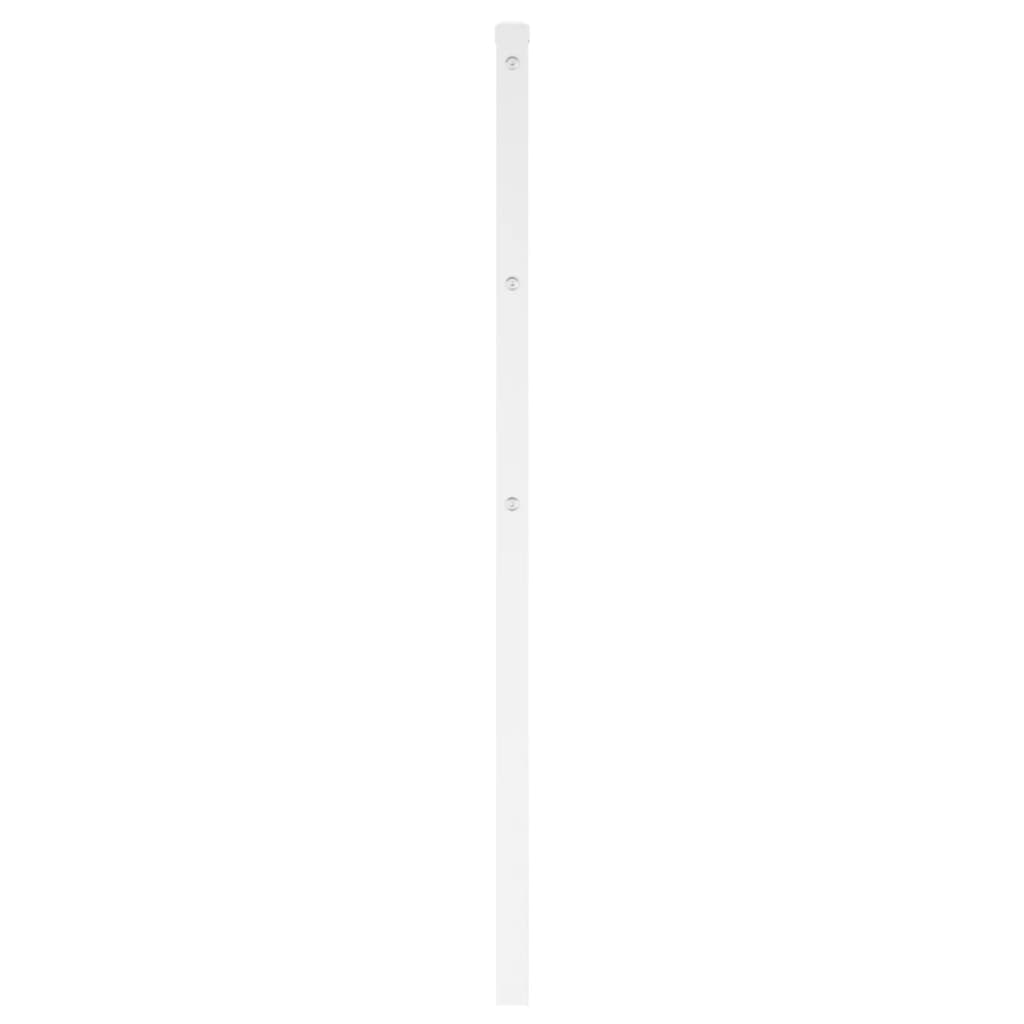 vidaXL Metal Replace Headboard White 150 cm