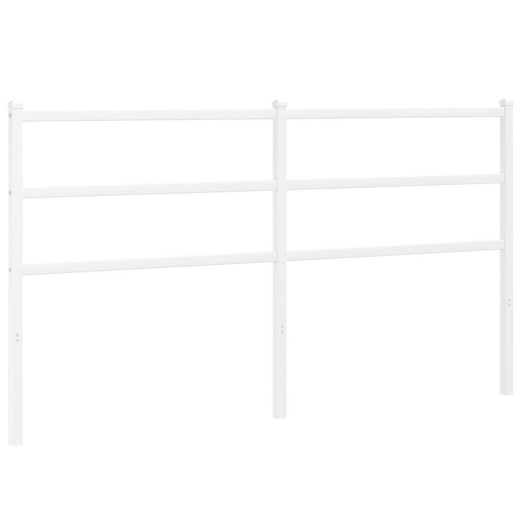 vidaXL Metal Replace Headboard White 160 cm