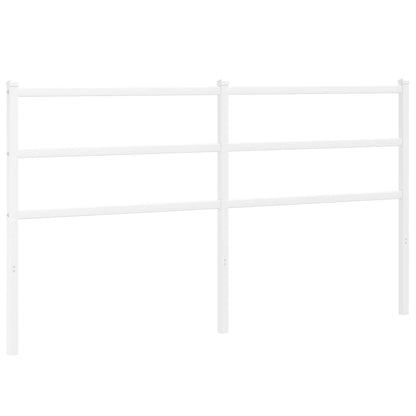 vidaXL Metal Replace Headboard White 160 cm