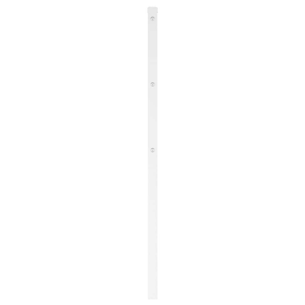 vidaXL Metal Replace Headboard White 160 cm