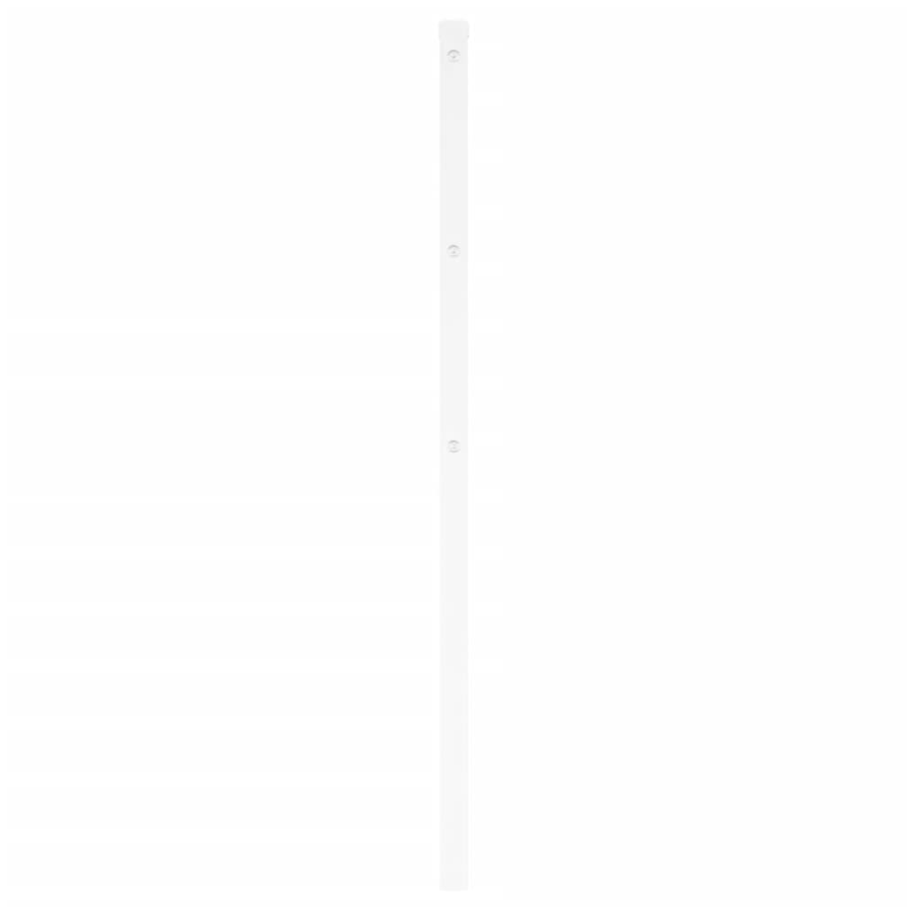 vidaXL Metal Replace Headboard White 180 cm