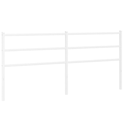 vidaXL Metal Replace Headboard White 193 cm
