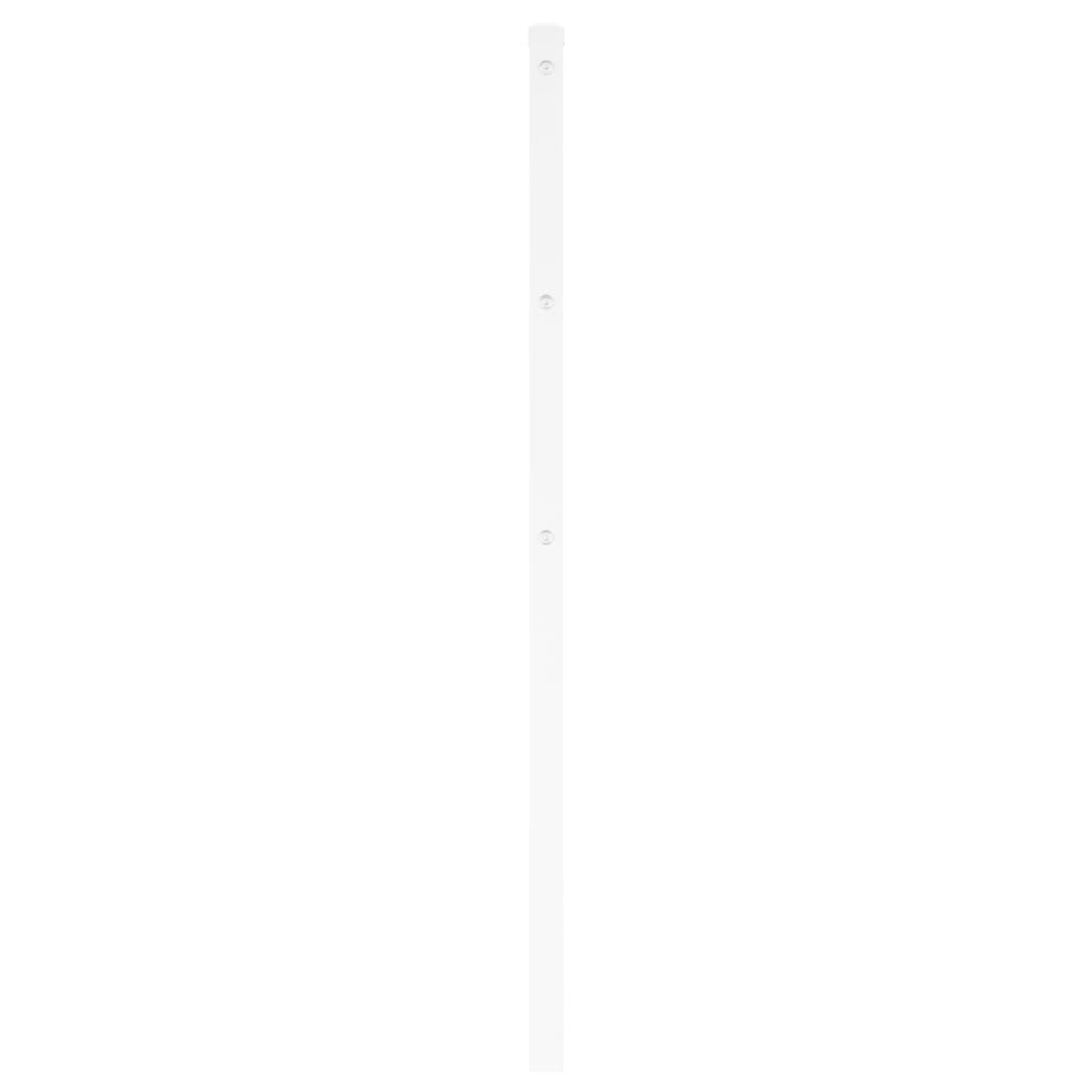 vidaXL Metal Replace Headboard White 200 cm
