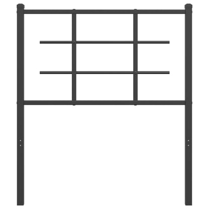 vidaXL Metal Replace Headboard Black 75 cm