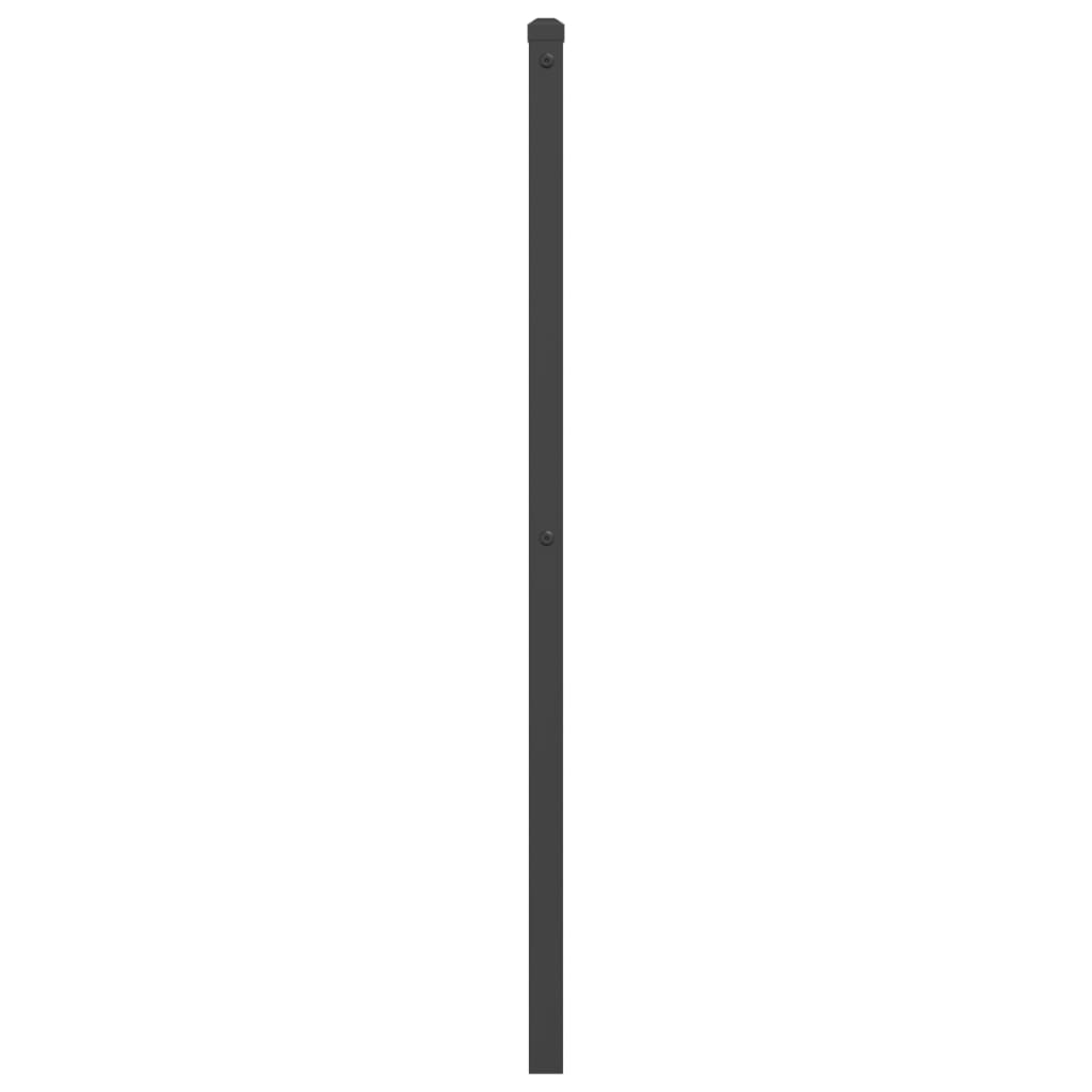 vidaXL Metal Replace Headboard Black 75 cm