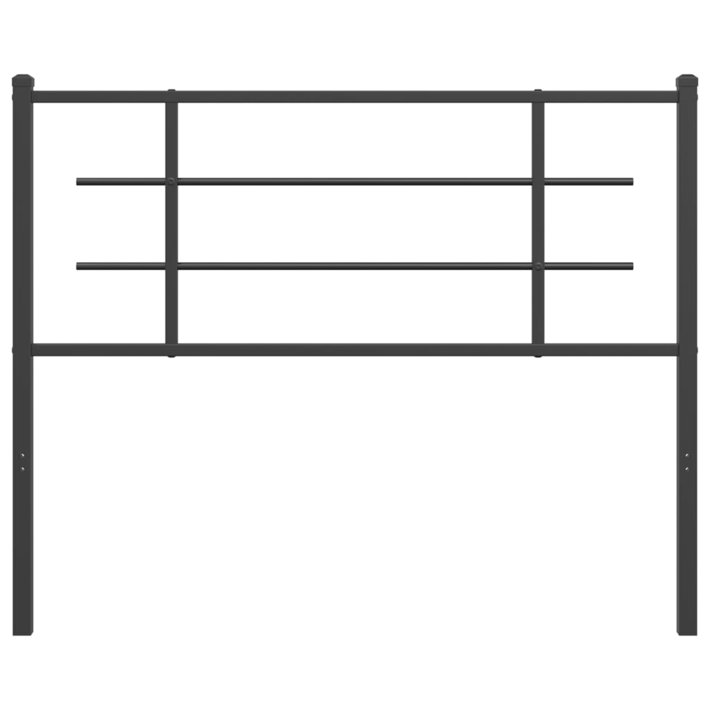 vidaXL Metal Replace Headboard Black 107 cm