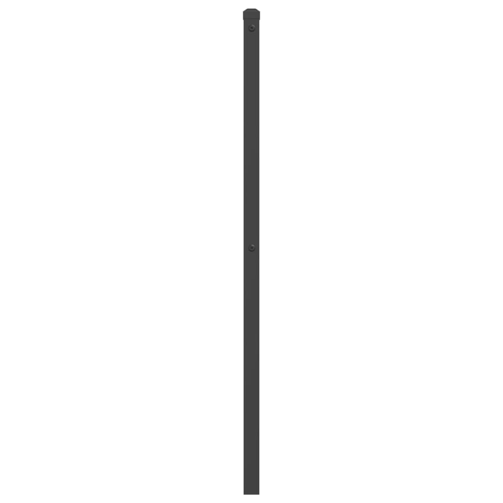 vidaXL Metal Replace Headboard Black 107 cm