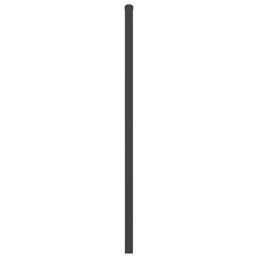 vidaXL Metal Replace Headboard Black 180 cm