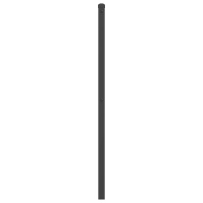 vidaXL Metal Replace Headboard Black 200 cm