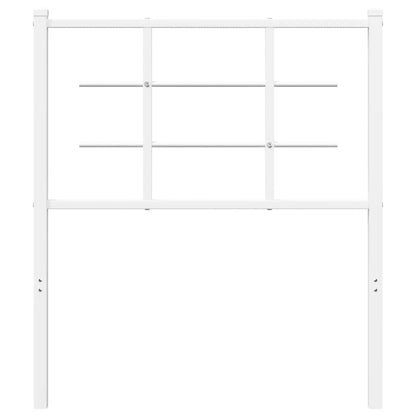 vidaXL Metal Replace Headboard White 75 cm