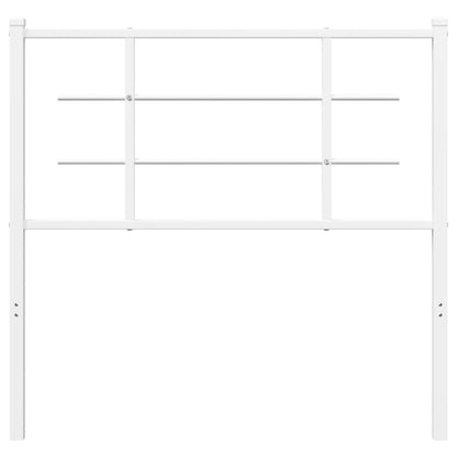 vidaXL Metal Replace Headboard White 100 cm
