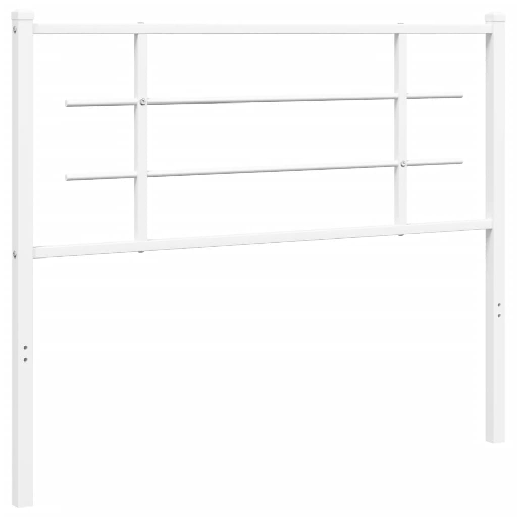 vidaXL Metal Replace Headboard White 107 cm