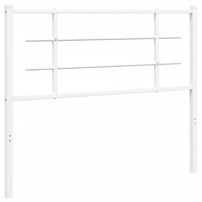 vidaXL Metal Replace Headboard White 107 cm