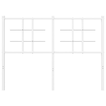 vidaXL Metal Replace Headboard White 120 cm