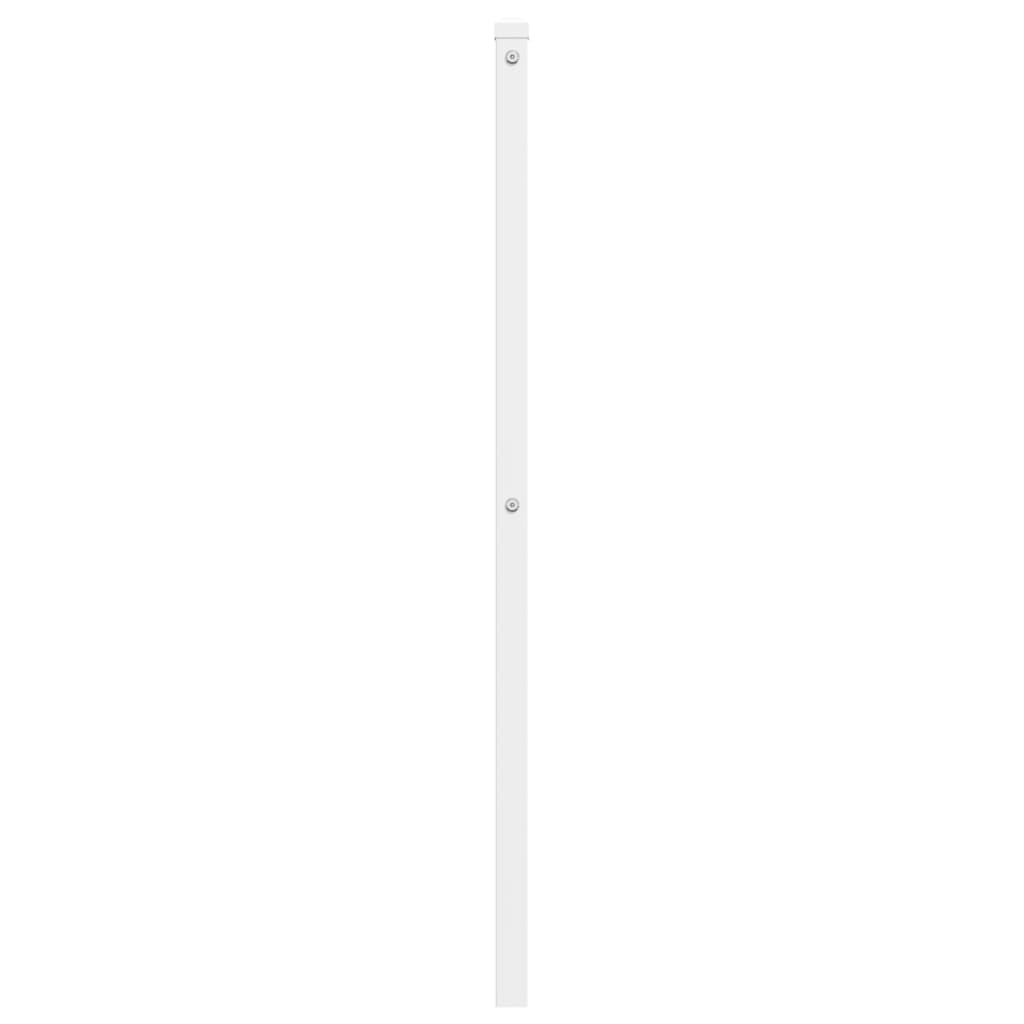 vidaXL Metal Replace Headboard White 120 cm